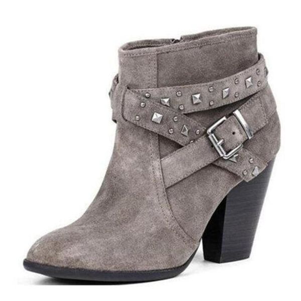 new women's leather boots zipper high heel thick with fashion casual women's boots faux suede slim women shoes ankle, Black
new women's leather boots zipper high heel thick with fashion casual women's boots faux suede slim women shoes ankle, Black