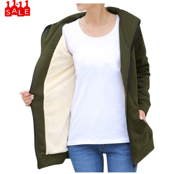 woman coats autumn winter plus size winter warm outwear solid hooded with pockets composite coats manteau femme #zb, Black
woman coats autumn winter plus size winter warm outwear solid hooded with pockets composite coats manteau femme #zb, Black