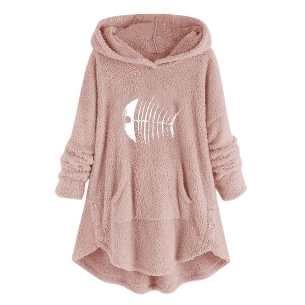 oversize cartoon embroidery hoodies womens plus size warm fleece hooded pockets fish bones long sleeve hooded mantle sweat, Black
oversize cartoon embroidery hoodies womens plus size warm fleece hooded pockets fish bones long sleeve hooded mantle sweat, Black