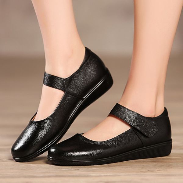 us4-11 womens black real soft leather pumps mother shoes round toe flats summer plus size ladies 4color plus size retro
us4-11 womens black real soft leather pumps mother shoes round toe flats summer plus size ladies 4color plus size retro