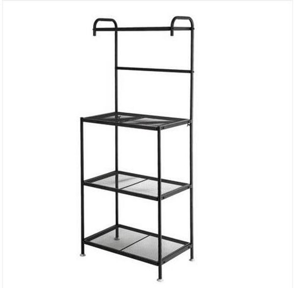 us stock wholesales 4-tier wire mesh laminate kitchen shelf black 
us stock wholesales 4-tier wire mesh laminate kitchen shelf black