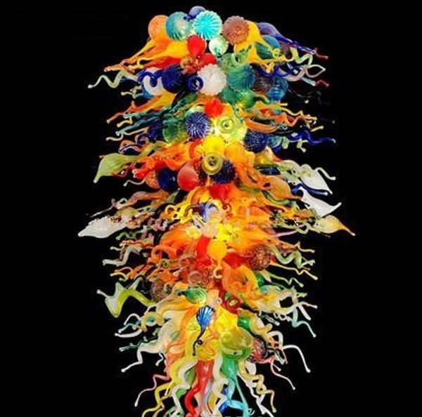 Lamp Vintage Colorful Hand Blown Glass Chandeliers Modern Design Chain Hanging Pendant Lamps Murano LED Chandelier Light
Lamp Vintage Colorful Hand Blown Glass Chandeliers Modern Design Chain Hanging Pendant Lamps Murano LED Chandelier Light
