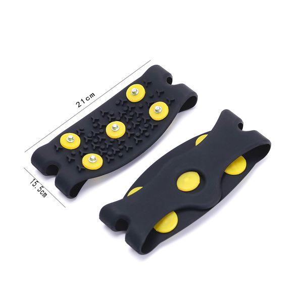 1 pair 5-stud snow ice claw climbing anti slip spikes grips crampon cleats shoes ice claw cover women men boots cover ice claw, Black;blue
1 pair 5-stud snow ice claw climbing anti slip spikes grips crampon cleats shoes ice claw cover women men boots cover ice claw, Black;blue