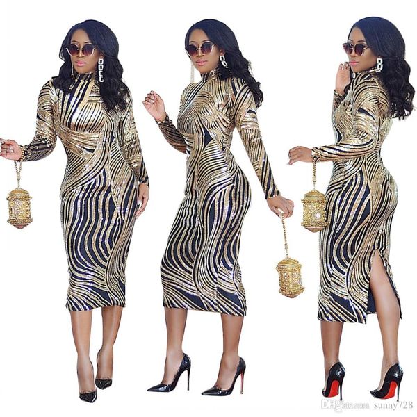 stunning gold sequins stripes pattern women party dress long sleeves high neck mid calf charming lady dresses real pictures 2020 new, Black;gray
stunning gold sequins stripes pattern women party dress long sleeves high neck mid calf charming lady dresses real pictures 2020 new, Black;gray