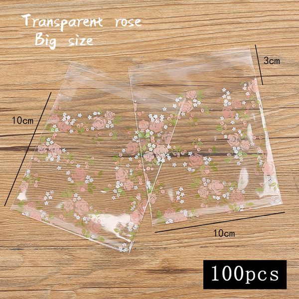 gift wrap 100pcs/lot homemade cookies packaging bag transparent pink rose flower snack bags party candy 10x10
gift wrap 100pcs/lot homemade cookies packaging bag transparent pink rose flower snack bags party candy 10x10