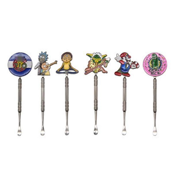 New dabber tools atomizer 120mm silver metal dab jar smoking tool for wax dry herb vaporizer pen titanium nail with cartoon badges DHL
New dabber tools atomizer 120mm silver metal dab jar smoking tool for wax dry herb vaporizer pen titanium nail with cartoon badges DHL