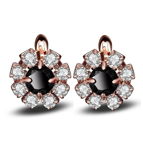 rose gold color flower round black cz zircon flower small circle huggie hoop earrings for women jewelry children girl baby kids, Golden
rose gold color flower round black cz zircon flower small circle huggie hoop earrings for women jewelry children girl baby kids, Golden