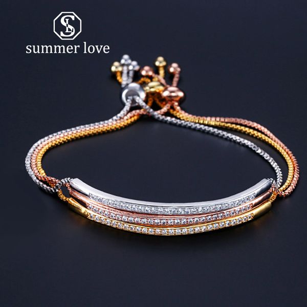 new fahion rose gold plated single row cubic zirconia charm bangle bracelets cz crystal bling adjustable chain women party jewelry gifts, Golden;silver
new fahion rose gold plated single row cubic zirconia charm bangle bracelets cz crystal bling adjustable chain women party jewelry gifts, Golden;silver