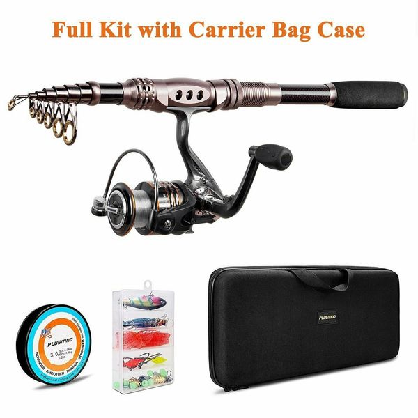 new plusinno 2.7m fishing rod and reel combos carbon fiber telescopic spinning reels lure
new plusinno 2.7m fishing rod and reel combos carbon fiber telescopic spinning reels lure