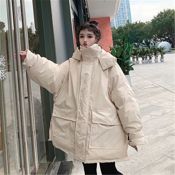 cotton clothing female 2019 new autumn winter jacket korean bf harajuku loose workwear clothes women parka coat outerwear v1166, Black
cotton clothing female 2019 new autumn winter jacket korean bf harajuku loose workwear clothes women parka coat outerwear v1166, Black
