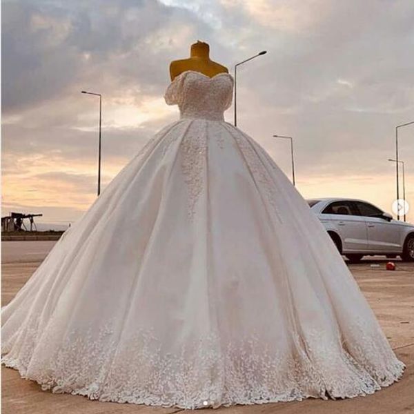 satin country ball gown wedding dresses off shoulder real picture beach wedding gowns 2020 new formal robes de mariée, White
satin country ball gown wedding dresses off shoulder real picture beach wedding gowns 2020 new formal robes de mariée, White