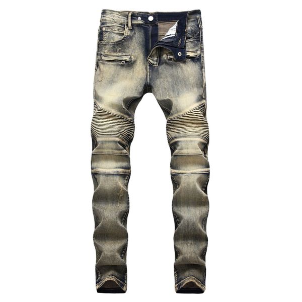 2029 slim fit ripped jeans men mens distressed denim joggers knee holes washed destroyed jeans plus 28-40, Blue
2029 slim fit ripped jeans men mens distressed denim joggers knee holes washed destroyed jeans plus 28-40, Blue
