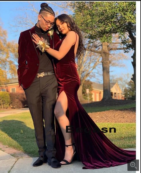 robe de soiree burgundy mermaid prom dresses 2019 backless spaghett straps velvet long evening dress formal party prom gown sale, Black
robe de soiree burgundy mermaid prom dresses 2019 backless spaghett straps velvet long evening dress formal party prom gown sale, Black