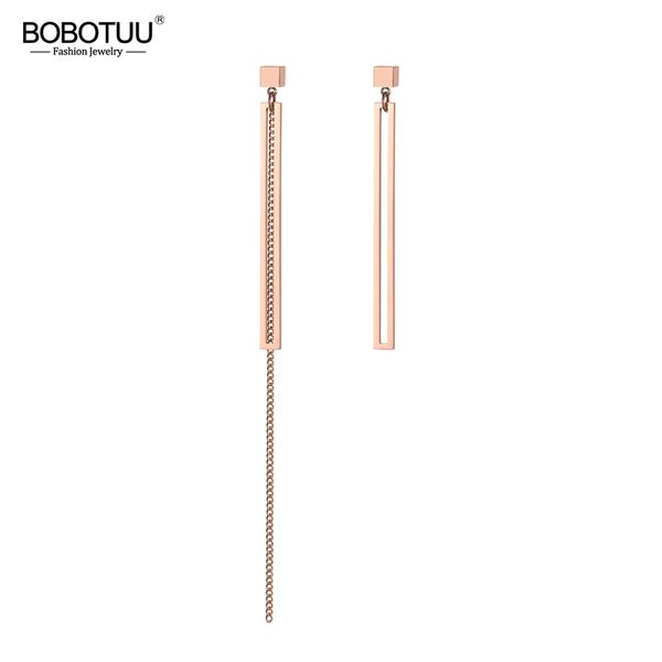 bobotuu trendy stainless steel geometric asymmetry drop earrings jewelry rose gold chain & link women dangle earrings be19113, Silver
bobotuu trendy stainless steel geometric asymmetry drop earrings jewelry rose gold chain & link women dangle earrings be19113, Silver