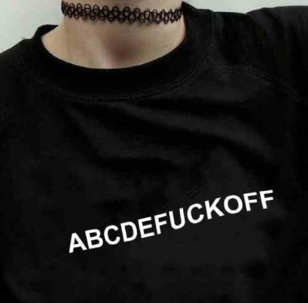 abcdefuckoff t-shirt funny letters printed t shirts women summer fashion short sleeve hipster tumblr tshirt graphic shirts, White
abcdefuckoff t-shirt funny letters printed t shirts women summer fashion short sleeve hipster tumblr tshirt graphic shirts, White