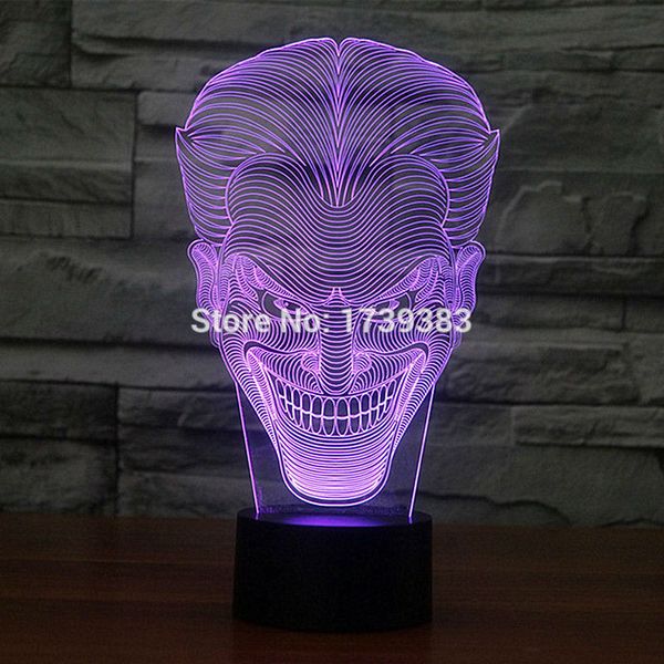 1 piece multi color usb charge smile jack ghost 3d led light with 3d luminaria night lamp for hallowmas gadgets
1 piece multi color usb charge smile jack ghost 3d led light with 3d luminaria night lamp for hallowmas gadgets