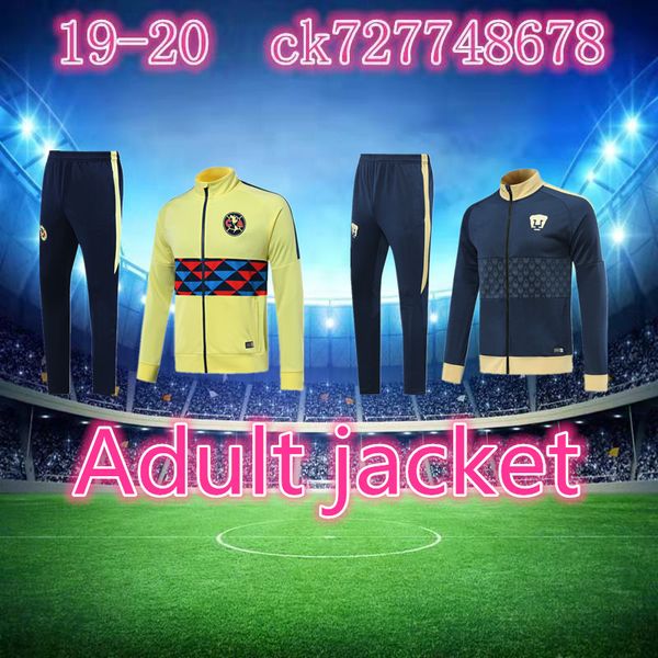 2019 2020 mx america long sleeve soccer jackets kit 19/20 guerron calderon club américa football jackets tracksuit set, Black
2019 2020 mx america long sleeve soccer jackets kit 19/20 guerron calderon club américa football jackets tracksuit set, Black
