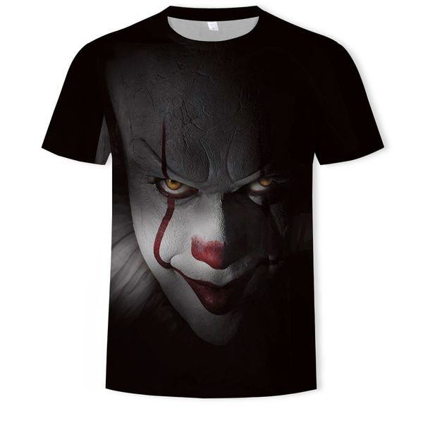 mens designer fashion clown 3d digital printing casual short sleeve t-shirt, White;black
mens designer fashion clown 3d digital printing casual short sleeve t-shirt, White;black