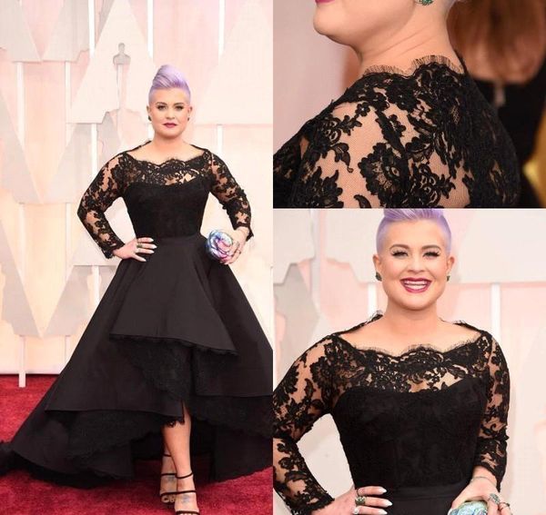 plus size long formal evening dresses oscar kelly osbourne celebrity black lace high low red carpet dresses ruffles prom party gowns, Black;red
plus size long formal evening dresses oscar kelly osbourne celebrity black lace high low red carpet dresses ruffles prom party gowns, Black;red
