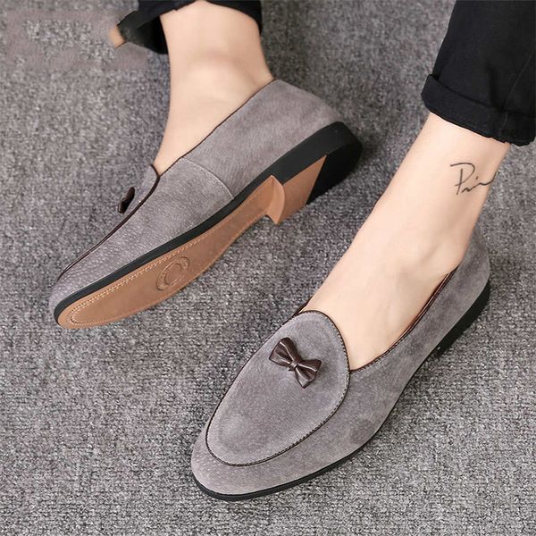men fashion suede leather shoes casual moccasin flat loafer shoes bowknot slip-on driver formal men dress, Black
men fashion suede leather shoes casual moccasin flat loafer shoes bowknot slip-on driver formal men dress, Black