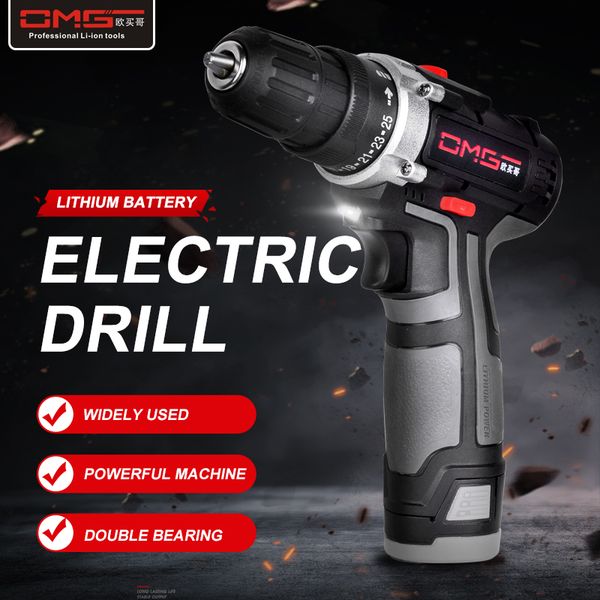 omg 12v/16v/21v/25v electric drill with rechargeable lithium battery electric screwdriver cordless screwdriver two-speed
omg 12v/16v/21v/25v electric drill with rechargeable lithium battery electric screwdriver cordless screwdriver two-speed
