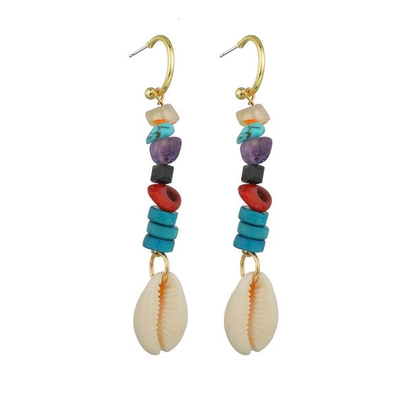 za posimi second manual a string of beads earrings nation wind shell eardrop earring ornaments, Golden
za posimi second manual a string of beads earrings nation wind shell eardrop earring ornaments, Golden