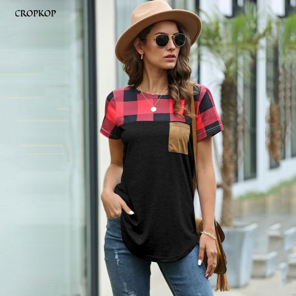 t-shirts women summer vogue stitching checked print casual black clothing tee shirt femme 2020 fashion grey women clothes, White
t-shirts women summer vogue stitching checked print casual black clothing tee shirt femme 2020 fashion grey women clothes, White