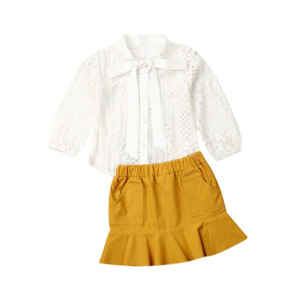 infant baby girl clothes lace bowknot tie shirt+skirt outfit set fashion children girl clothing set autumn, White
infant baby girl clothes lace bowknot tie shirt+skirt outfit set fashion children girl clothing set autumn, White