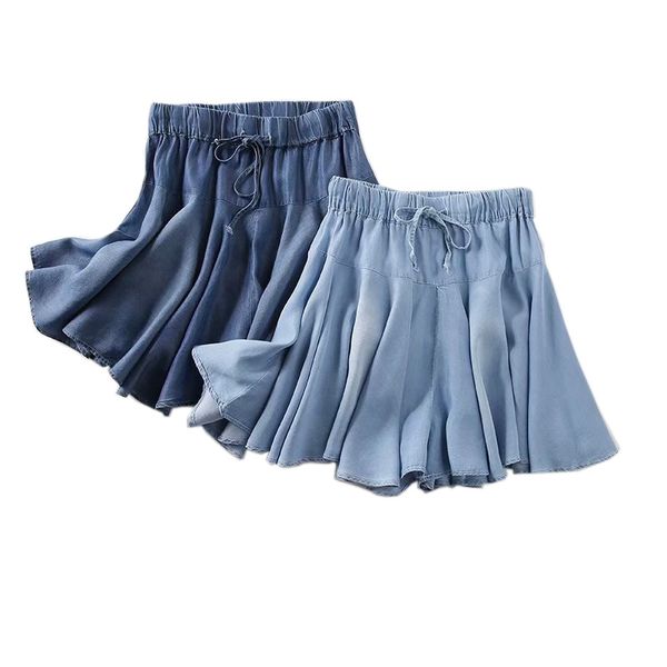 loose new rayon skirts ture summer casual denim skirt women 2020 japanese style elastic waist culottes divided jupe jeans femme, Black
loose new rayon skirts ture summer casual denim skirt women 2020 japanese style elastic waist culottes divided jupe jeans femme, Black