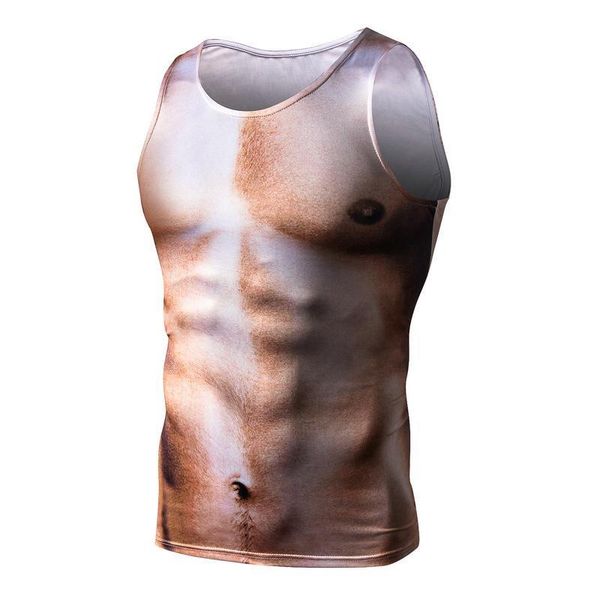 strong men's summer sports 3d digital muscle tattoo chest hair printed sleeveless training compression running t-shirts, Black;blue
strong men's summer sports 3d digital muscle tattoo chest hair printed sleeveless training compression running t-shirts, Black;blue