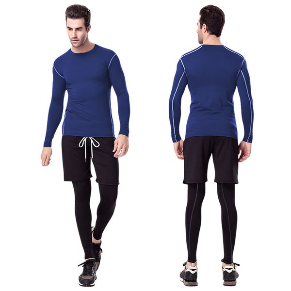 yuerlian quick dry compression running shirt tight soccer jerseys fitness sport suit gym t-shirt bodybuilding men's long shirts, Black;blue
yuerlian quick dry compression running shirt tight soccer jerseys fitness sport suit gym t-shirt bodybuilding men's long shirts, Black;blue