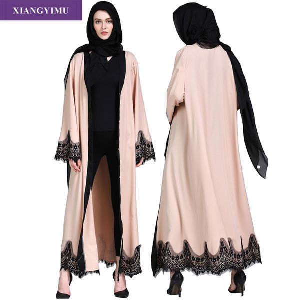 f8809-2 muslim lace splicing coat middle east long robe kaftan dubai abayas for women, Red
f8809-2 muslim lace splicing coat middle east long robe kaftan dubai abayas for women, Red