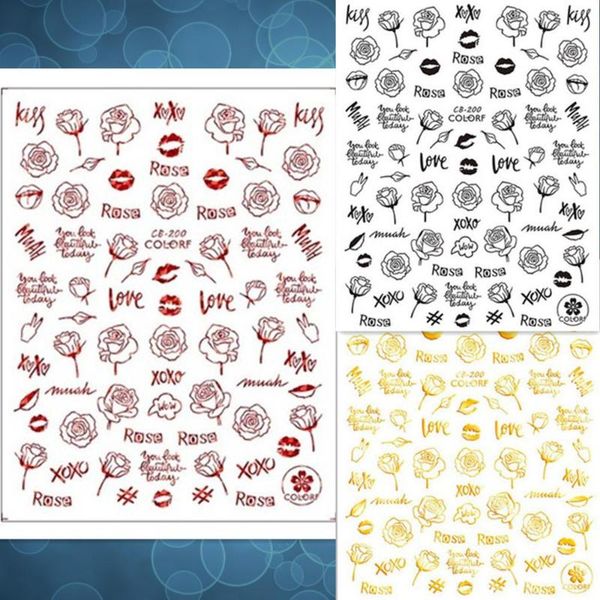stickers & decals est cb-200 design 3d nail sticker back glue decal stamping template diy decoration accessory, Black
stickers & decals est cb-200 design 3d nail sticker back glue decal stamping template diy decoration accessory, Black