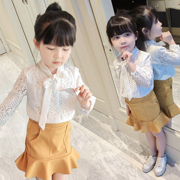 girls suit spring and autumn 2019 new korean children's clothing long-sleeved shirt short skirt baby two-piece, White
girls suit spring and autumn 2019 new korean children's clothing long-sleeved shirt short skirt baby two-piece, White