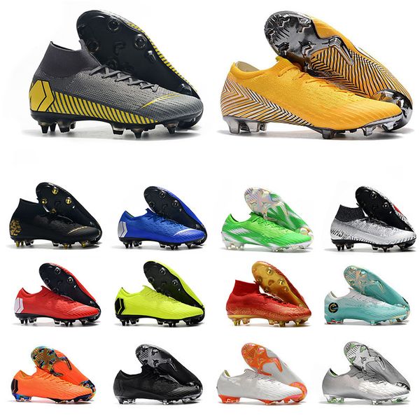 Mercurial Superfly VI VII 360 Elite FG SE SG CR7 Ronaldo Neymar Men Women Soccer Shoes Breathable Designer Football Boots Cleats Size 39-46
Mercurial Superfly VI VII 360 Elite FG SE SG CR7 Ronaldo Neymar Men Women Soccer Shoes Breathable Designer Football Boots Cleats Size 39-46