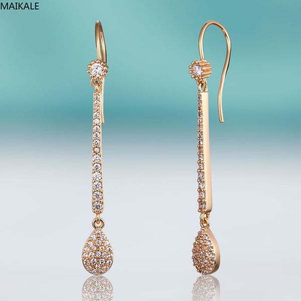 maikale classic water drop dangle earrings for women copper cubic zirconia gold long earrings fashion fine jewelry party to gift, Silver
maikale classic water drop dangle earrings for women copper cubic zirconia gold long earrings fashion fine jewelry party to gift, Silver