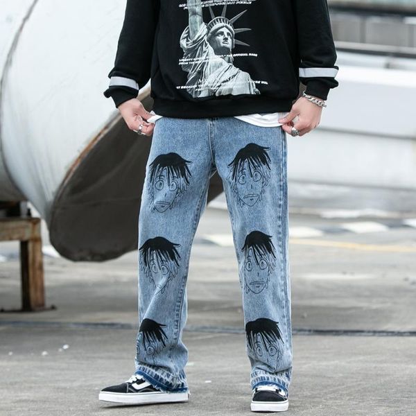 men's jeans uncledonjm 2021 streetwear men loose denim pants graffiti print black vintage harajuku joggers trousers 7012, Blue
men's jeans uncledonjm 2021 streetwear men loose denim pants graffiti print black vintage harajuku joggers trousers 7012, Blue