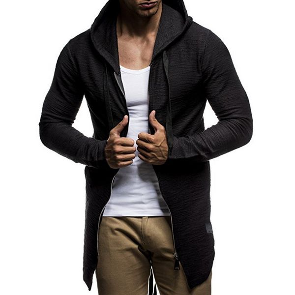 2018 men hoodies camouflage solid autumn winter drawstring pocket hooded sweatshirt long sleeve zipper slim male casual coat, Black
2018 men hoodies camouflage solid autumn winter drawstring pocket hooded sweatshirt long sleeve zipper slim male casual coat, Black