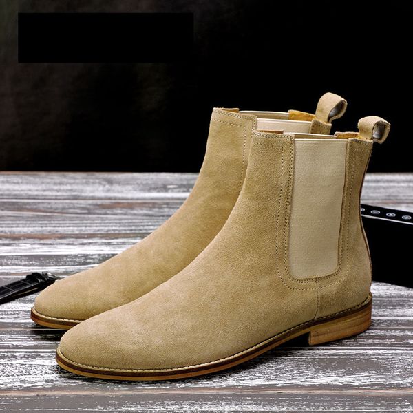 new men's winter high fashion pointed toe cow suede british ankle martin boots with flat man autumn riding plus size short boots, Black
new men's winter high fashion pointed toe cow suede british ankle martin boots with flat man autumn riding plus size short boots, Black
