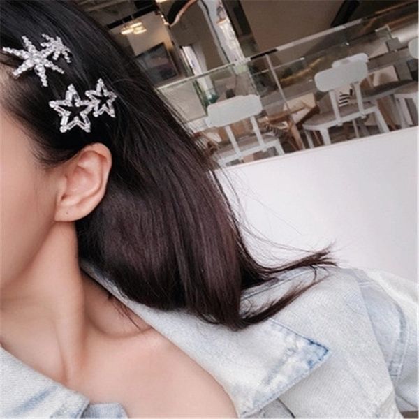 2019 new 1 pc fashion hair barrette snowflake star shape hairpins accessories for women girls crystal hairclip ornaments, Golden;silver
2019 new 1 pc fashion hair barrette snowflake star shape hairpins accessories for women girls crystal hairclip ornaments, Golden;silver