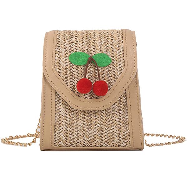 women bags handwoven small square rattan bag for natural chic handbag-wicker woven purse boho shoulder bag