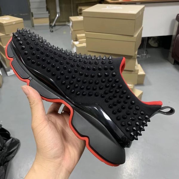 Red kry tal pike ock donna flat neoprene neaker de igner luxury men red bottom hoe women rivet piky ock junior with box, Black
Red kry tal pike ock donna flat neoprene neaker de igner luxury men red bottom hoe women rivet piky ock junior with box, Black