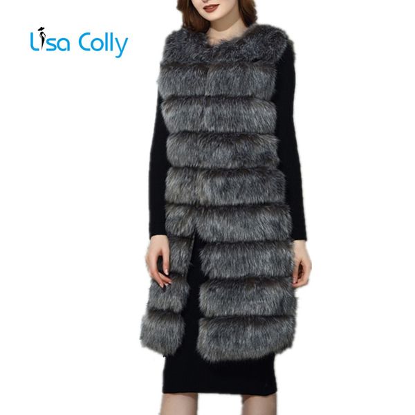 lisa colly women long furs vest fur coat jacket overcoat winter warm luxury faux fur vest furry slim woman fake, Black
lisa colly women long furs vest fur coat jacket overcoat winter warm luxury faux fur vest furry slim woman fake, Black