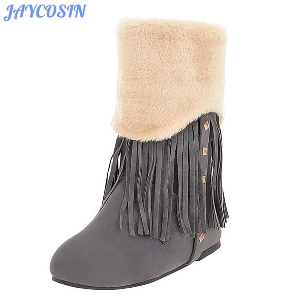 jaycosin snow boots women shoes fringe cold-proof flock high-boots for women flat with shoes zapatos de mujer winter, Black
jaycosin snow boots women shoes fringe cold-proof flock high-boots for women flat with shoes zapatos de mujer winter, Black