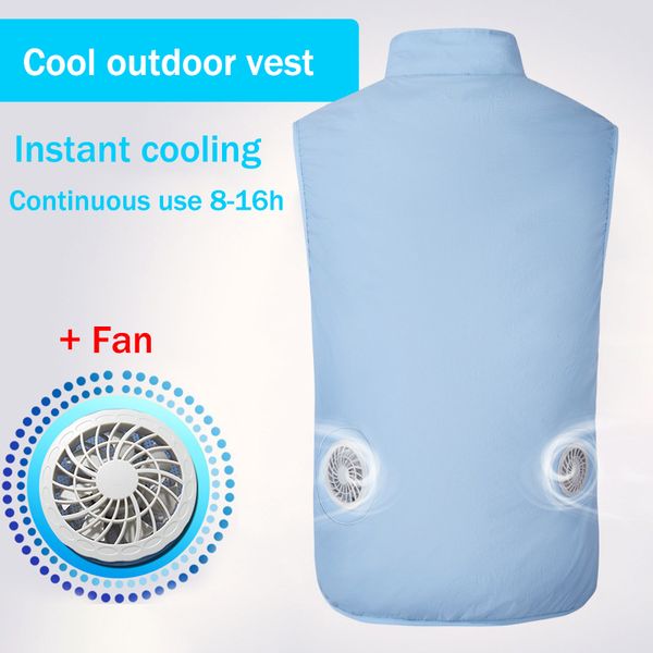 summer fan cooling vest men women usb air conditioning cool coat outdoor sun protection jacket hiking vest fishing cycling, Gray;blue
summer fan cooling vest men women usb air conditioning cool coat outdoor sun protection jacket hiking vest fishing cycling, Gray;blue