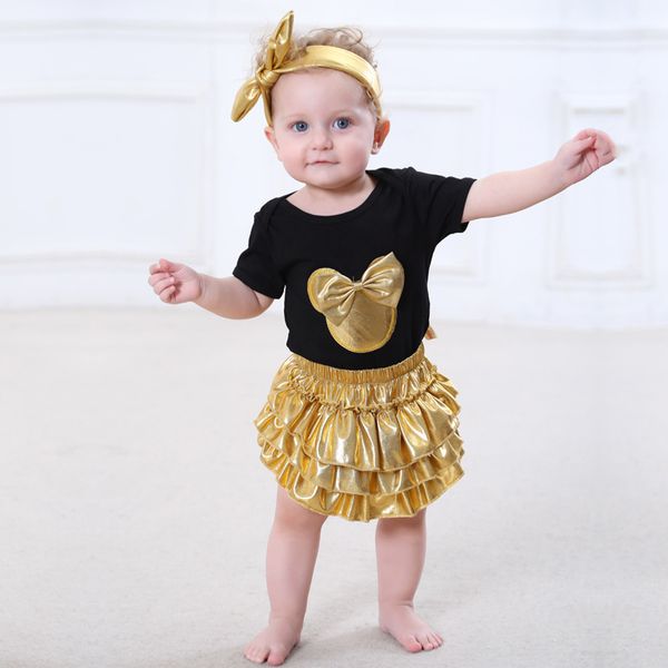 baby girls clothing sets cotton rompers golden minnie ruffle bloomers shorts headband shoes 4pcs suits newborn kids clothes, White
baby girls clothing sets cotton rompers golden minnie ruffle bloomers shorts headband shoes 4pcs suits newborn kids clothes, White