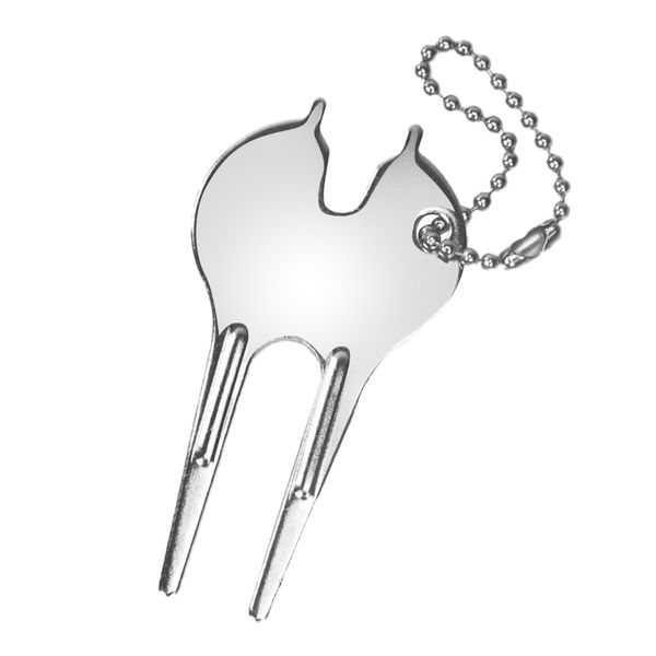 portable golf divot repair tool zinc alloy putting green fork groove cleaner, 70x40mm, silver, with lanyard
portable golf divot repair tool zinc alloy putting green fork groove cleaner, 70x40mm, silver, with lanyard