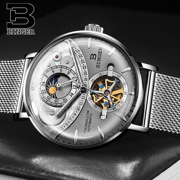 switzerland automatic watch men binger skeleton mechanical men watches fashion brand clock relogio masculino waterproof 2019, Slivery;brown
switzerland automatic watch men binger skeleton mechanical men watches fashion brand clock relogio masculino waterproof 2019, Slivery;brown