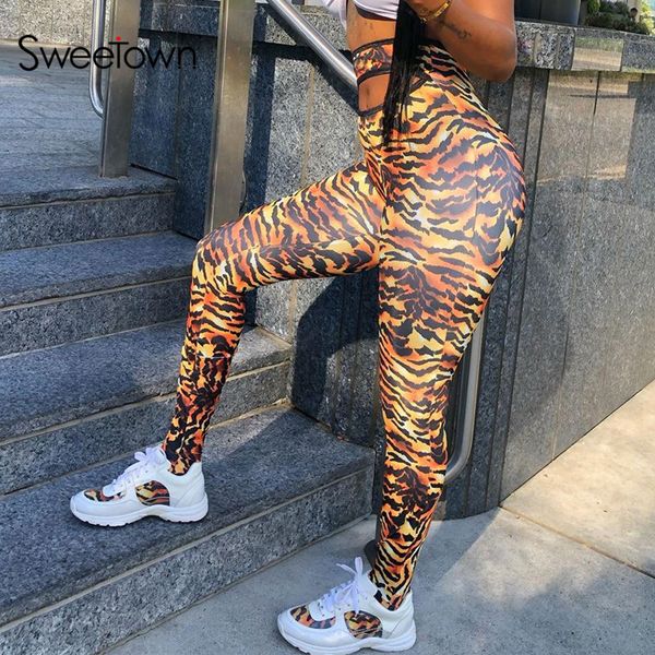 sweetown cut out high waist printed christmas legging rave workout pants striped stretch-fit womens leggings pants streetwear, Black
sweetown cut out high waist printed christmas legging rave workout pants striped stretch-fit womens leggings pants streetwear, Black