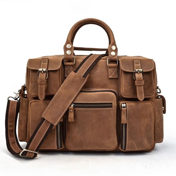 luufan men's handbags genuine leather lapbriefcase daily shoulder bag multifunction business bags brown computer bag for men
luufan men's handbags genuine leather lapbriefcase daily shoulder bag multifunction business bags brown computer bag for men